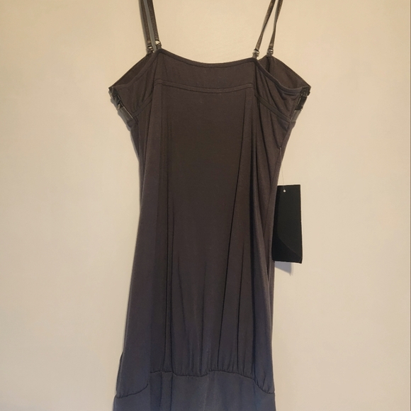 Large, charcoal gray, brand new Bebe dress. Never worn. - Picture 3 of 3